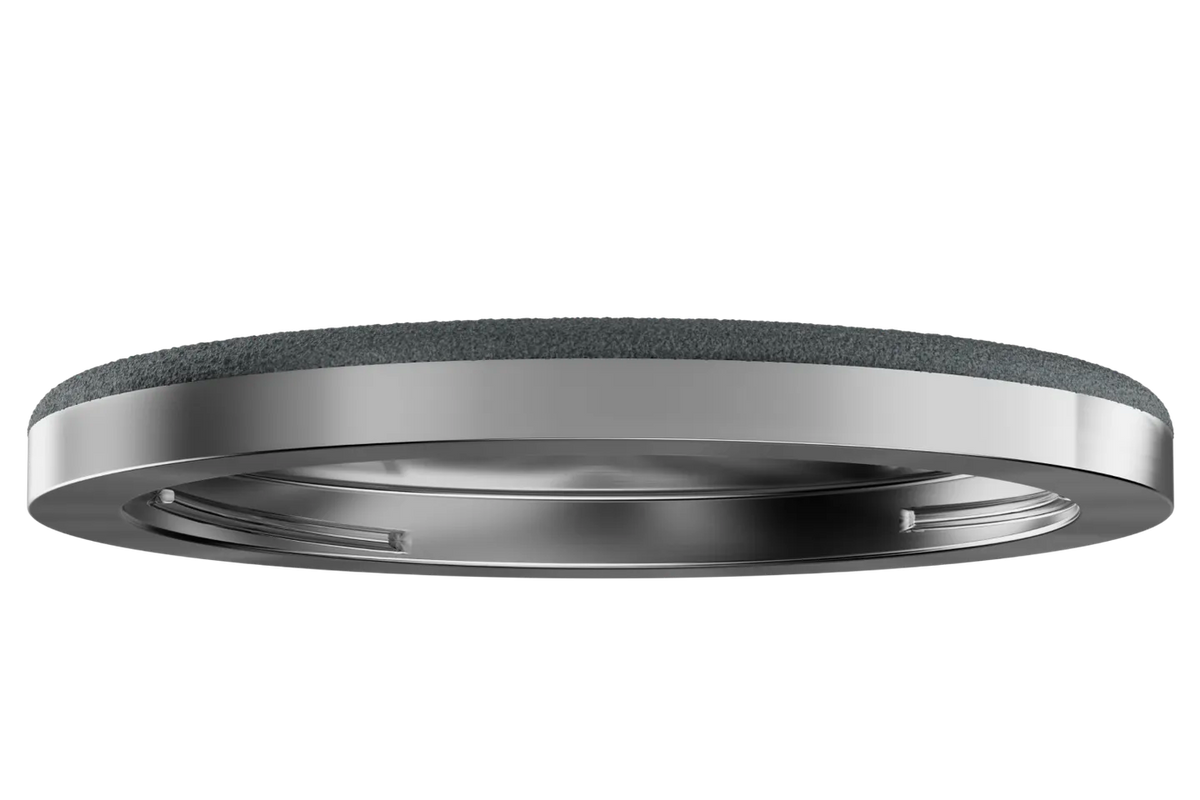 Side view of Horl 3 ceramic hone disc with sleek design