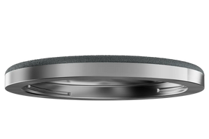 Bottom view of Horl 3 Ceramic - Smooth whetstone featuring a magnetic metal ring for secure attachment to sharpening systems.