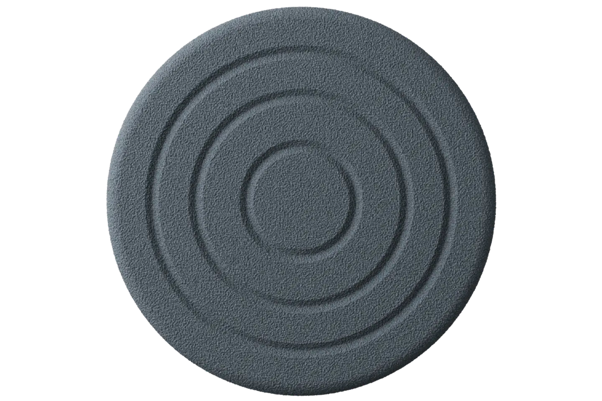 Top view of Horl 3 ceramic hone disc with textured surface