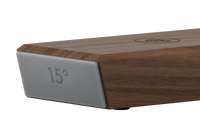 Walnut finish manual knife sharpener with adjustable angle feature