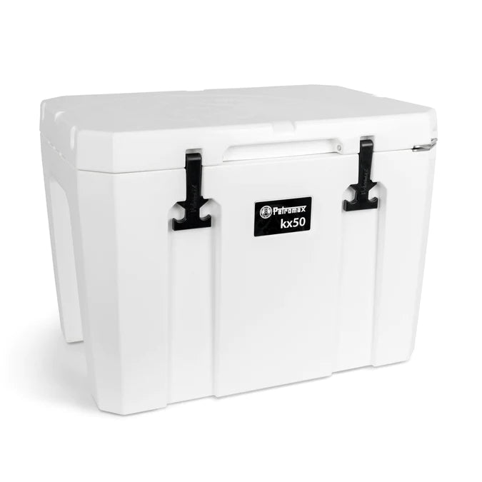 White Petromax 50L Cool Box with durable design for food and beverage storage