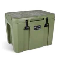 Green Petromax 50L Cool Box with sturdy construction for camping and outdoor activities