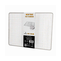 Stainless steel mesh grill rack for Model 70 smokers, 290x390mm, 10x10mm perforations, Borniak accessories