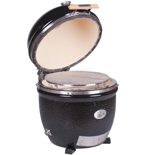 Open Monolith TWO.66 Kamado Grill with cooking grate
