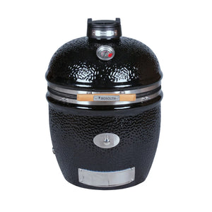 Standalone Monolith TWO 55 Kamado Grill without cart, featuring a sleek black ceramic body and front air vent for temperature control.