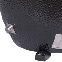 Black Monolith TWO BBQ smoker with textured surface and control knob