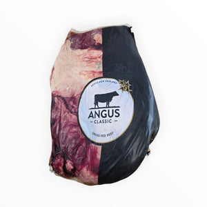 Frozen grassfed Angus beef brisket in packaging
