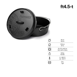 Petromax 3.5L Cast Iron Dutch Oven