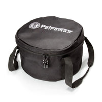 Petromax transport bag for Dutch oven with durable black fabric and logo