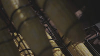 Close-up of corn grilling on Pit Barrel Corn Hanger