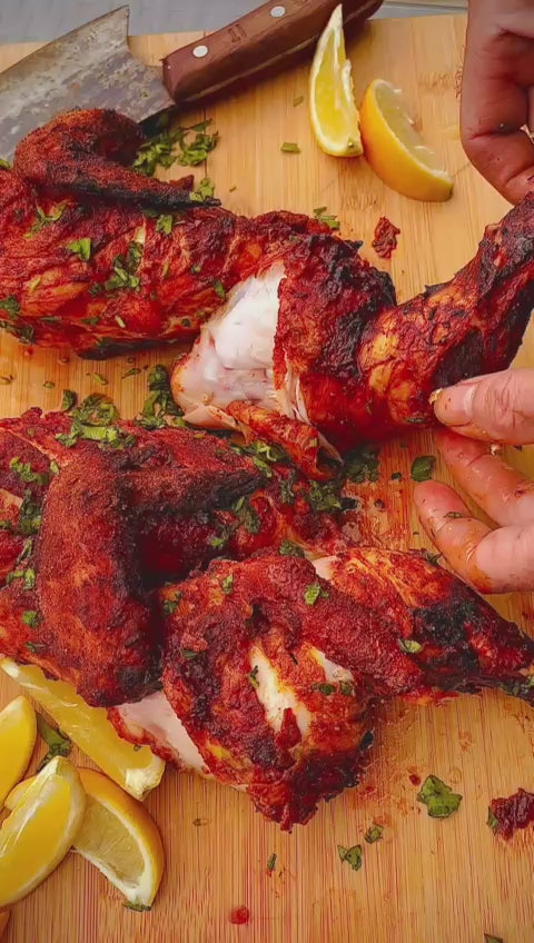 Grilled chicken with BBQ seasoning