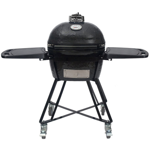 Primo Oval LG300 ceramic BBQ grill with side trays and stand