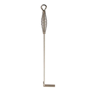 Ash tool included with Primo Oval XL 400 Ceramic BBQ Grill for easy ash removal and firebox maintenance after grilling.