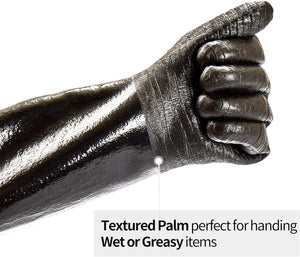 RAPICCA BBQ Gloves with textured palm grip, ideal for handling greasy or wet items during cooking.