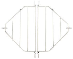 Primo Heat Deflector & Drip Pan Racks for Oval Grills XL 400, LG 300, JR 200. Ideal for indirect cooking, roasting, and smoking on Primo Grills.