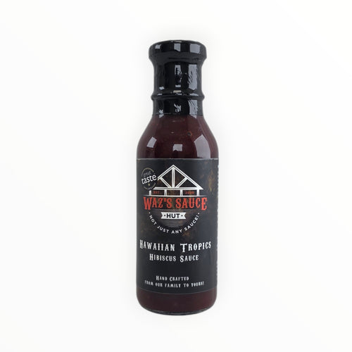 Hawaiian Tropics Hibiscus BBQ Sauce bottle