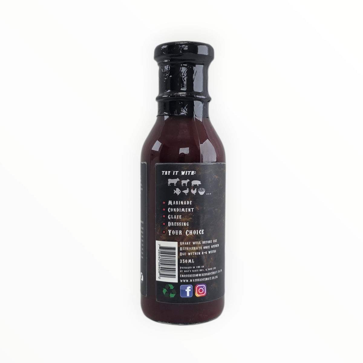 Hawaiian Tropics Hibiscus BBQ Sauce bottle with ingredients list