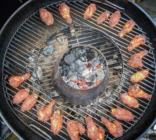 BBQ Fuel Dome (Vortex) - chicken wings, fuel dome, pro smoke. ProSmoke by FireFly Barbecue