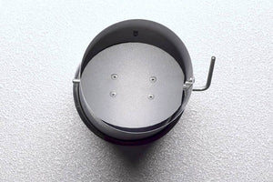 Top vent of Borniak BBQ Smoker 70L Timer with adjustable airflow damper for controlled smoke release during food smoking.