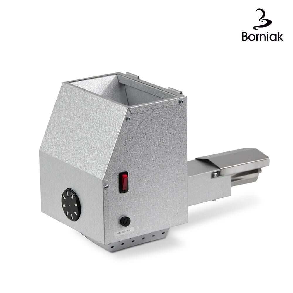 Stainless steel food smoker with adjustable controls