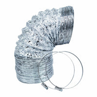 Aluminum flexible ducting for cold smoking setup