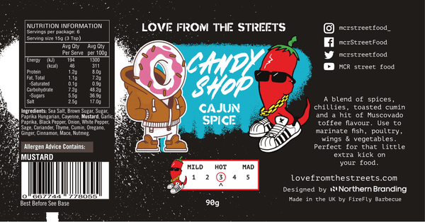 Candy Cajun BBQ & spice rub - lfts, lfts seasonings, love from the streets. Love From The Streets by FireFly Barbecue