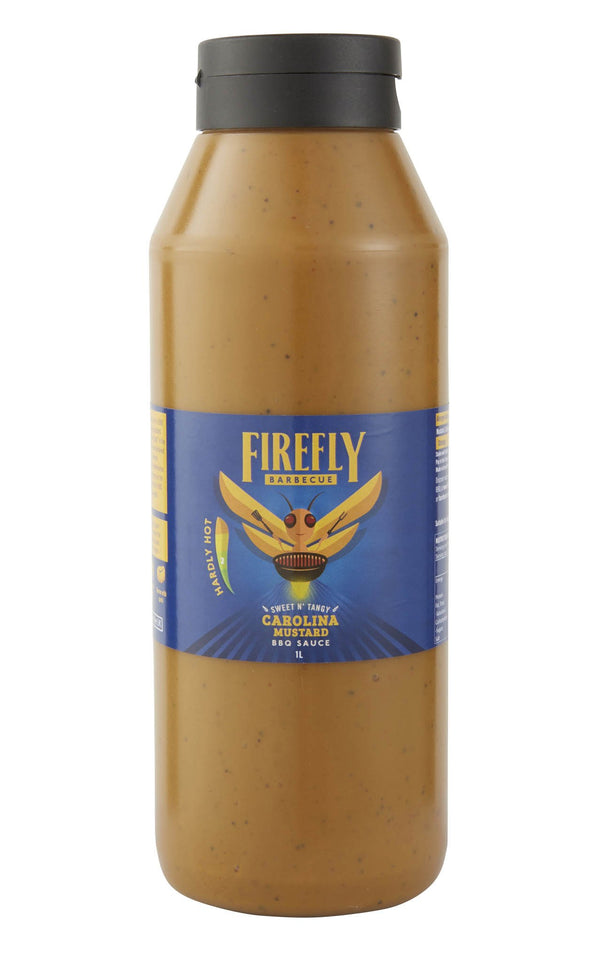 Carolina Honey Mustard BBQ Sauce - barbecue sauce, barbeque pulled pork, bbq sauce. FireFly Barbecue by FireFly Barbecue