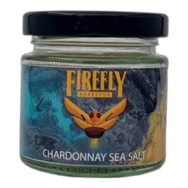 Chardonnay Wine Infused Sea Salt - chardonnay, chardonnay salt, salt. FireFly Barbecue by FireFly Barbecue