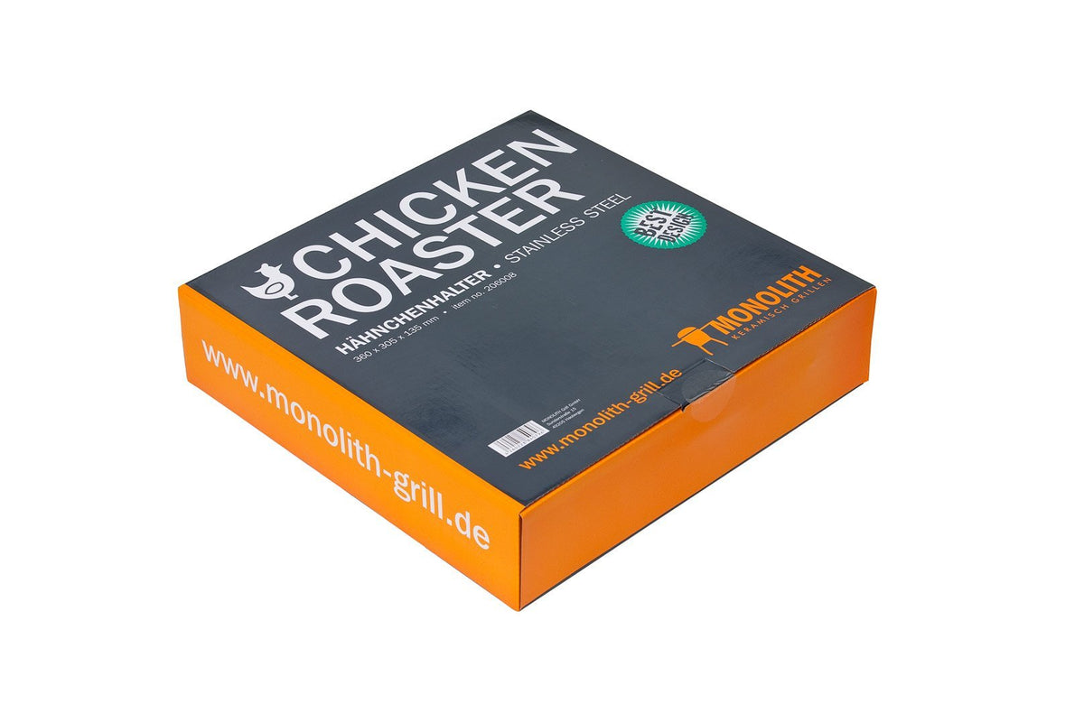Chicken Roaster and Vegetable Tray - bbq accessories, chicken roaster, classic. Monolith by FireFly Barbecue