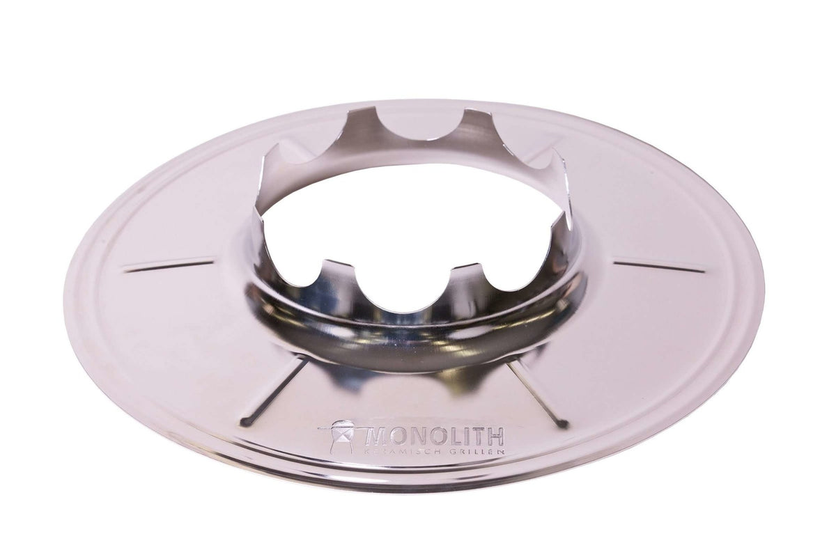 Monolith Wok Stand Stainless Steel - FireFly Barbecue accessory with heat-directing design for outdoor grills, ideal for wok cooking.