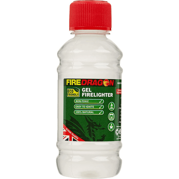 FireDragon Firelighter Safer Barbecue Fuel Gel - 200ml - firedragon, firelighter, wood wool. FireDragon by FireFly Barbecue