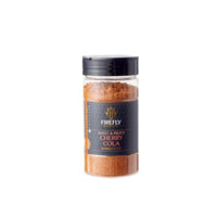 Firefly Barbecue Cherry Cola BBQ Rub seasoning jar, sweet and fruity blend for USDA St Louis Ribs in the Competition Meal Deal.