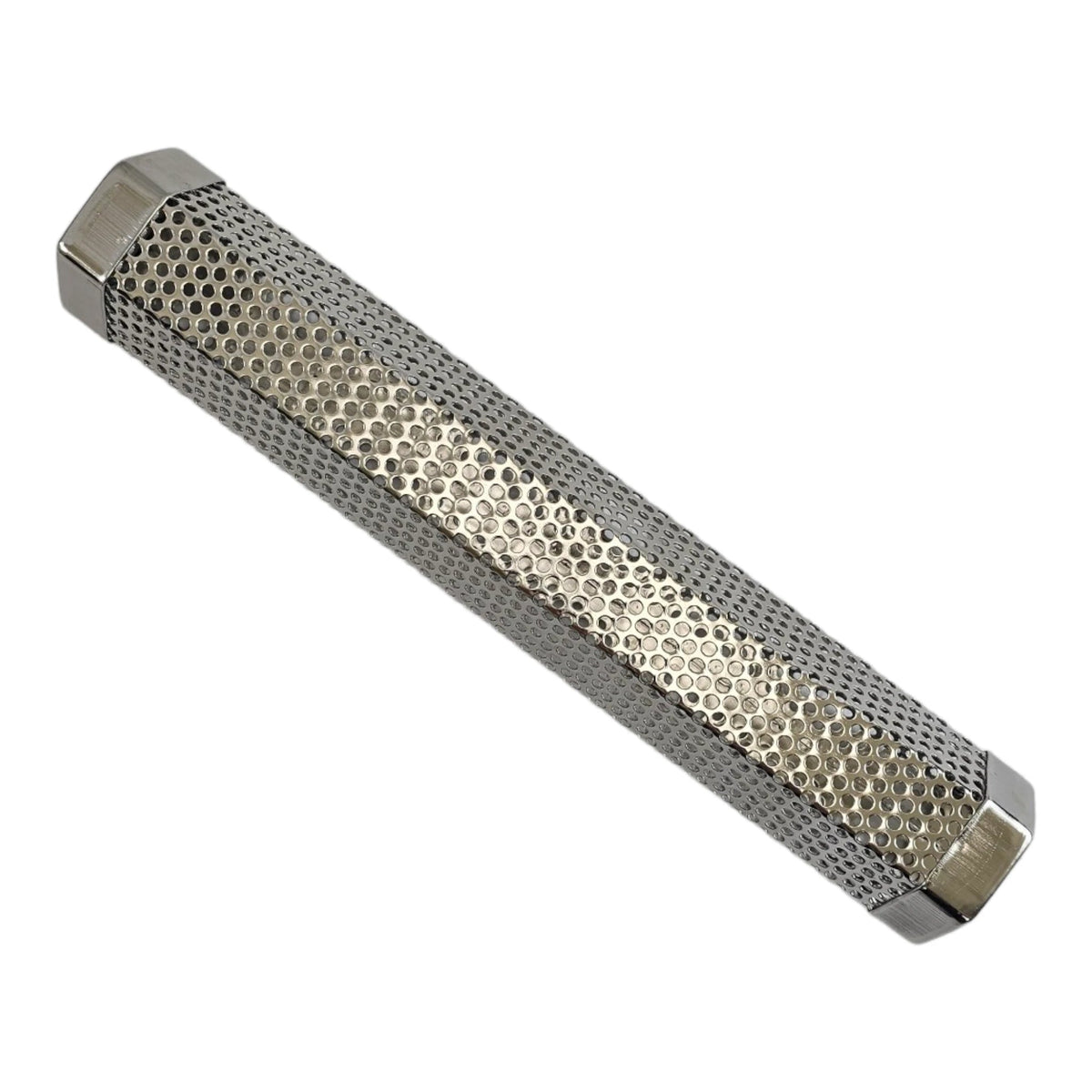 Metal BBQ smoker tube with perforated design for grilling accessories