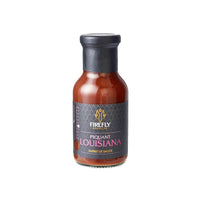 Firefly BBQ Louisiana BBQ Sauce 250ml glass bottle with bold Bayou flavor, ideal for grilling chicken, pork, or shrimp.