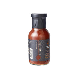 Bottle of Oaxaca Chilli Ketchup with black cap