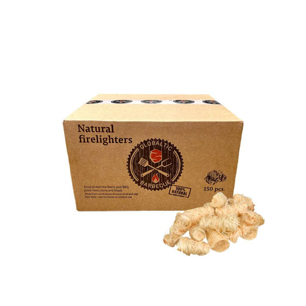 Globaltic Wood Wool Firelighters 150psc - firelighter, wood wool, woodwool. Globaltic by FireFly Barbecue