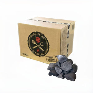 Globaltic Birch Select Lumpwood Charcoal 15kg Box - briquettes, charcoal, globaltic. Globaltic by FireFly Barbecue