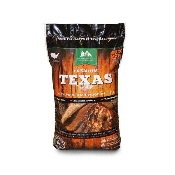 GMG BBQ Pellets Texas Blend 28LB - gmg, gmg grills, green mountain grills. GMG by FireFly Barbecue