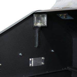 Interior light fixture inside GMG LEDGE Pellet Grill, providing visibility for nighttime grilling and enhanced cooking precision.