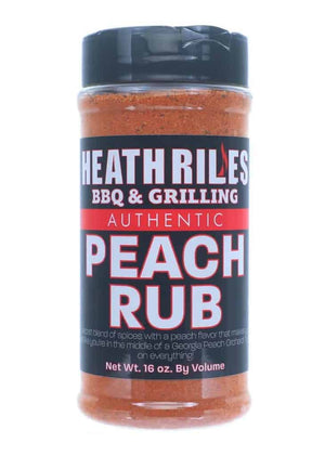 Heath Riles BBQ Peach Rub – 453g (16 oz) - Heath Riles, peach rub, the bbq rub. Heath Riles by FireFly Barbecue