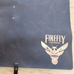 Leather Knife Travel Roll - knife roll, , . FireFly Barbecue by FireFly Barbecue