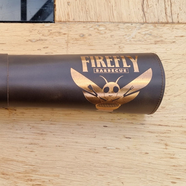 Leather Knife Travel Roll - knife roll, , . FireFly Barbecue by FireFly Barbecue