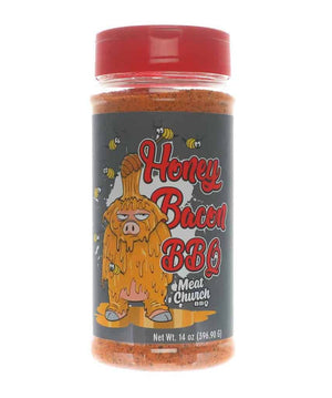 Meat Church ‘Honey Bacon BBQ’ Rub – 397g (14 oz) - bbq rub, honey bacon, meat church. Meat Church by FireFly Barbecue