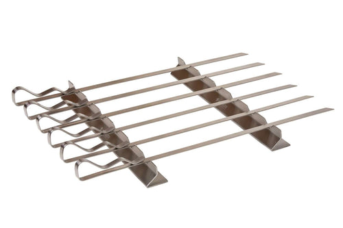 Monolith BBQ Kebab Skewers and Rack Set - bbq accessories, kebab, skewer. Monolith by FireFly Barbecue