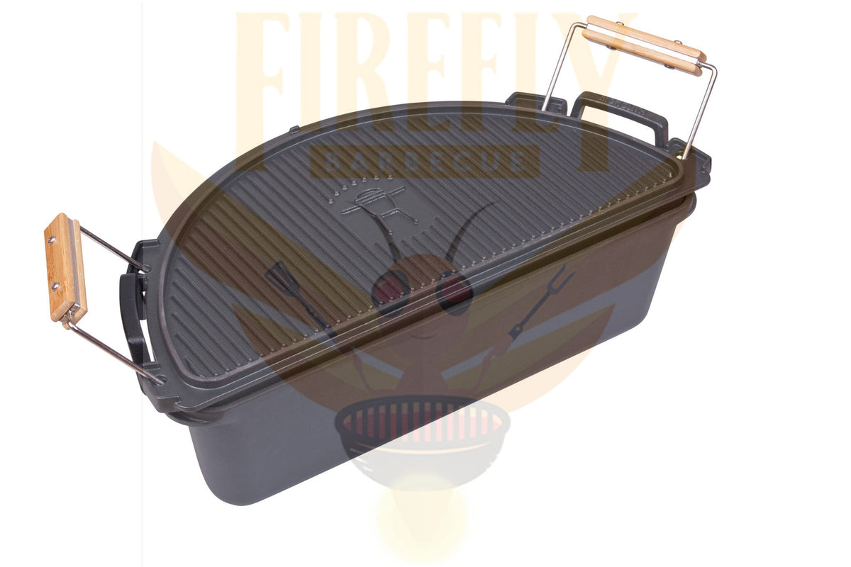 Wooden handle outdoor grill accessory for Monolith SGS Fire Pot