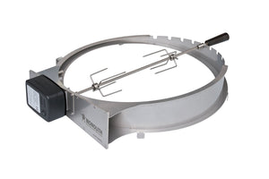 Monolith LeChef Rotisserie - FireFly Barbecue stainless steel ring with motor and spit rod for outdoor grilling accessories