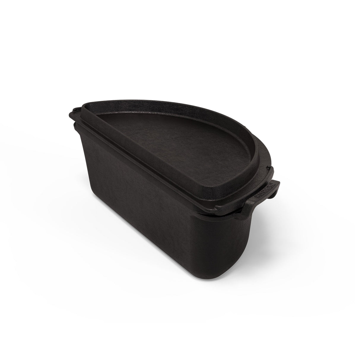 Black cast iron fire pot for outdoor grill