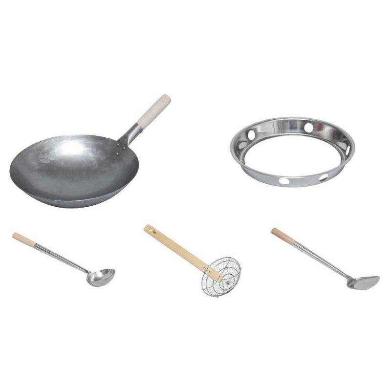 Monolith wok set - bbq accessories, classic, lechef. Monolith by FireFly Barbecue
