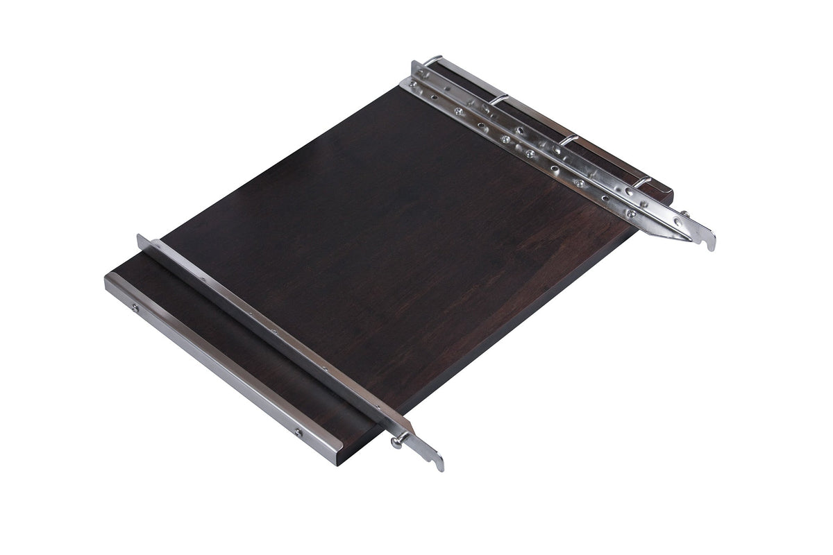 Metal mounting bracket for bamboo side table upgrade