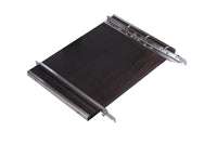 Close-up of dark wood Monolith AVANTGARDE.66 LeChef side table with metal frame